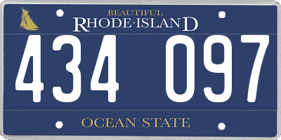 RI license plate 434097