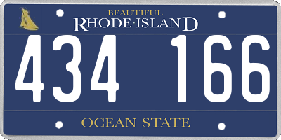 RI license plate 434166