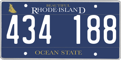 RI license plate 434188