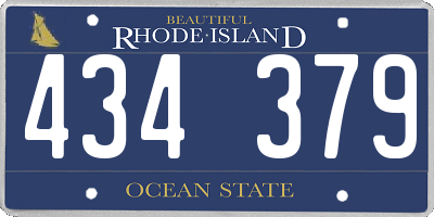 RI license plate 434379