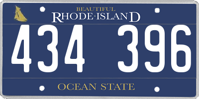 RI license plate 434396