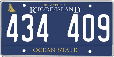 RI license plate 434409