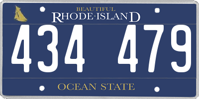 RI license plate 434479