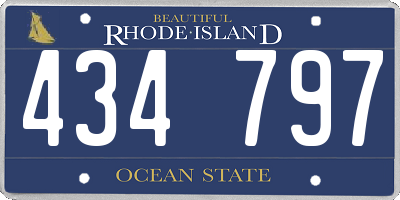 RI license plate 434797