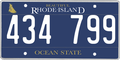 RI license plate 434799