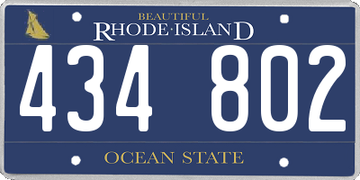 RI license plate 434802