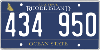 RI license plate 434950