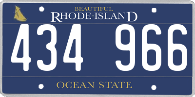 RI license plate 434966