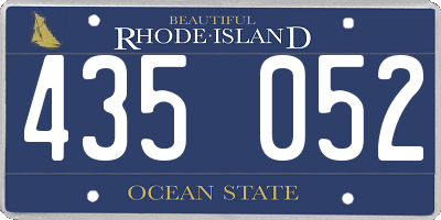 RI license plate 435052