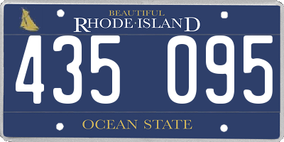 RI license plate 435095