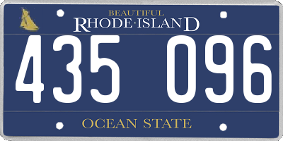 RI license plate 435096