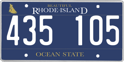 RI license plate 435105