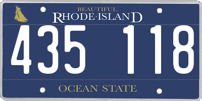 RI license plate 435118