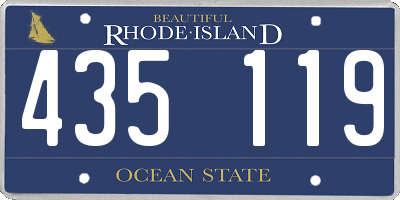 RI license plate 435119