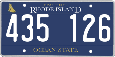 RI license plate 435126