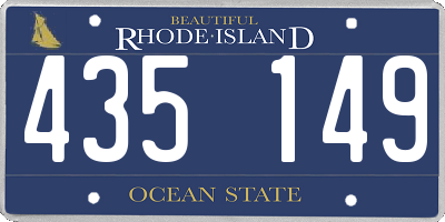 RI license plate 435149