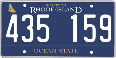 RI license plate 435159