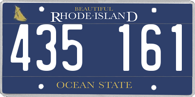 RI license plate 435161