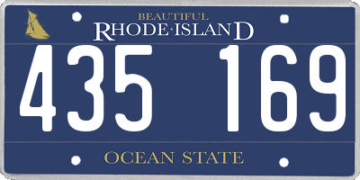 RI license plate 435169