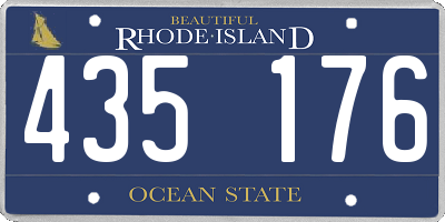RI license plate 435176