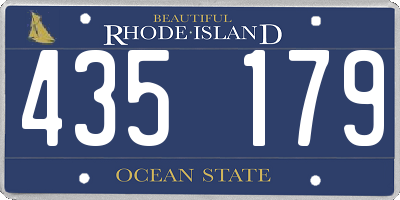 RI license plate 435179