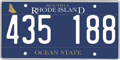 RI license plate 435188