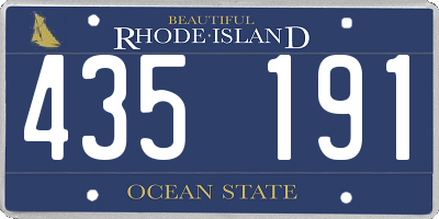 RI license plate 435191