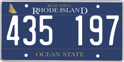 RI license plate 435197