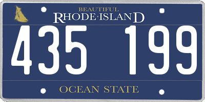 RI license plate 435199