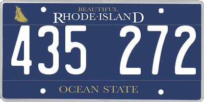 RI license plate 435272