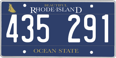RI license plate 435291