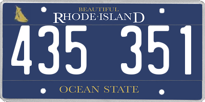 RI license plate 435351