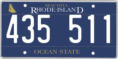 RI license plate 435511