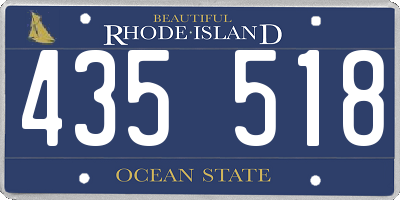 RI license plate 435518