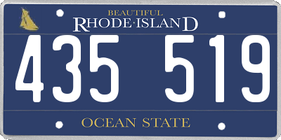 RI license plate 435519