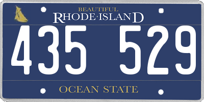 RI license plate 435529