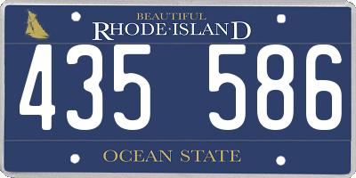 RI license plate 435586