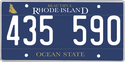 RI license plate 435590