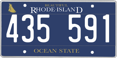 RI license plate 435591