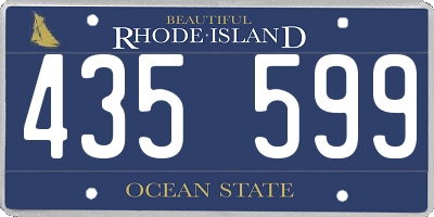 RI license plate 435599