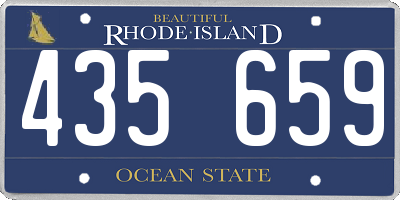 RI license plate 435659