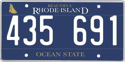 RI license plate 435691