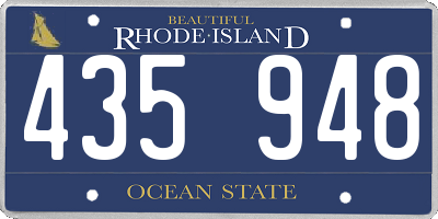 RI license plate 435948