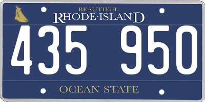 RI license plate 435950