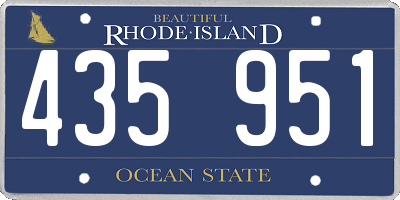RI license plate 435951