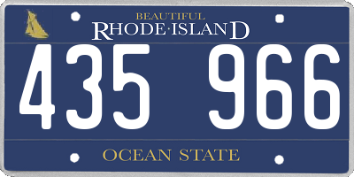 RI license plate 435966