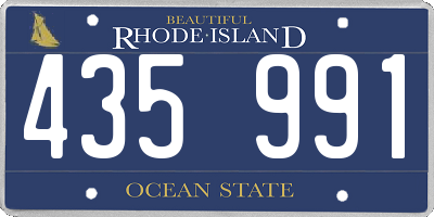 RI license plate 435991