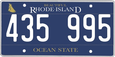 RI license plate 435995