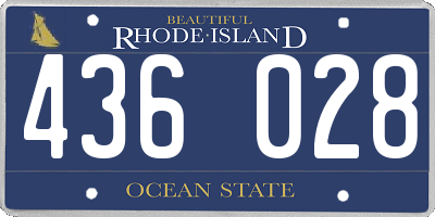 RI license plate 436028