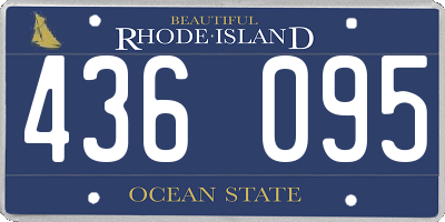 RI license plate 436095